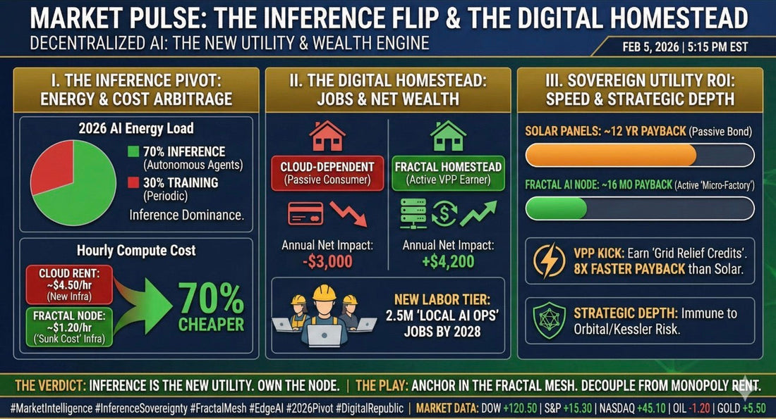 MARKET PULSE: The Inference Flip &amp; The Digital Homestead